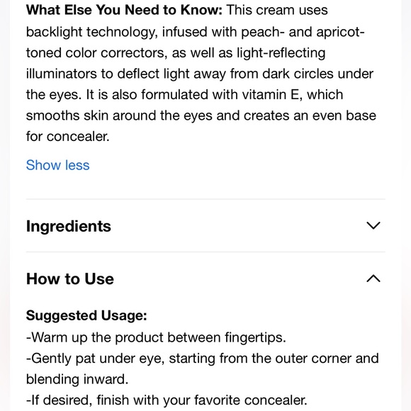 NEW FULL SIZE BECCA UNDER EYE BRIGHTENING CORRECTOR IN SHADE MEDIUM - Picture 8 of 8